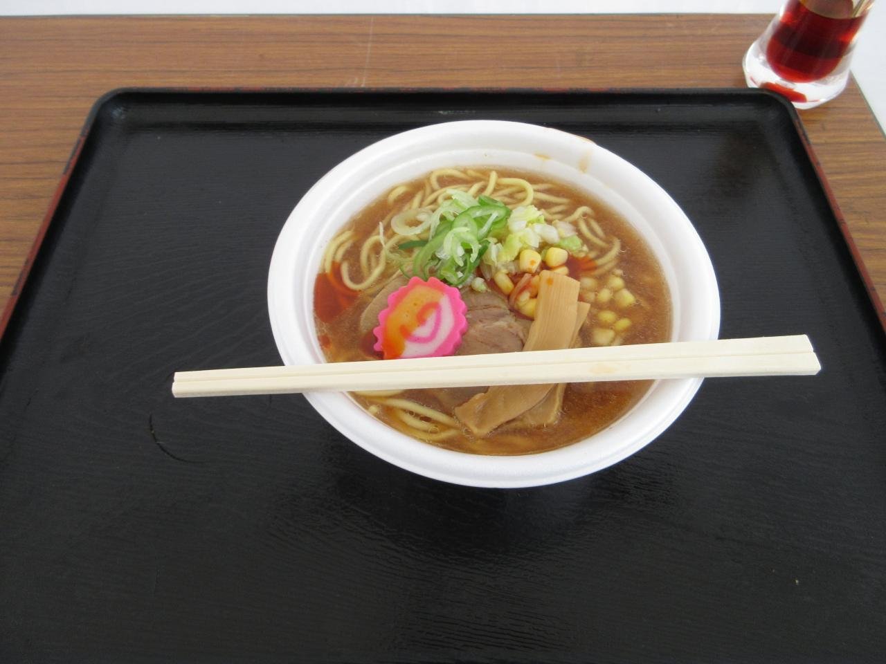 露店で食べたラーメン